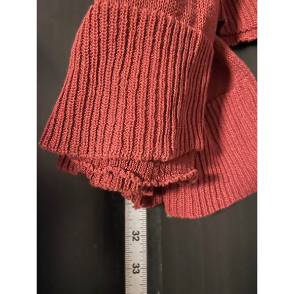 Coldwater Creek Womens Cardigan Size 3X Red Open Knit Button Up Neutral Casual - Picture 6 of 7